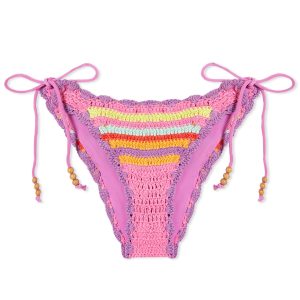 It's Now Cool Crochet Tie Bikini Bottoms