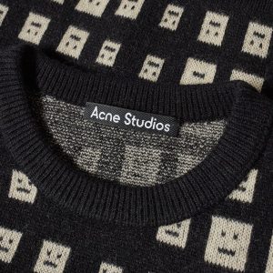 Acne Studios Mini Kick Optical Face Crew Knit