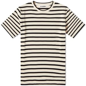 Jil Sander Stripe Logo T-Shirt