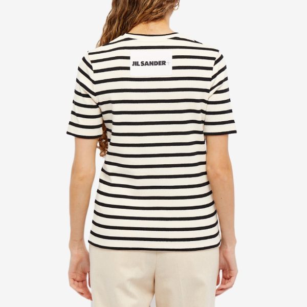 Jil Sander Stripe Logo T-Shirt