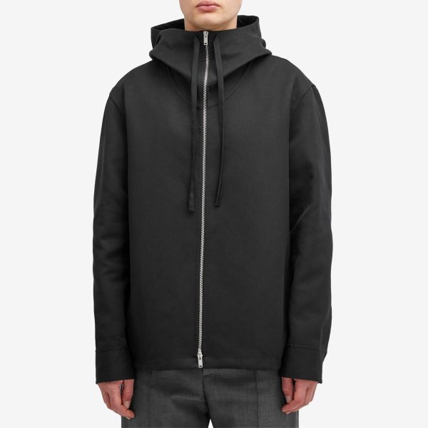 Jil Sander Zip Through Hooded Jacket