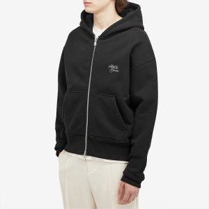about:blank Stacked Logo Zip Hoodie