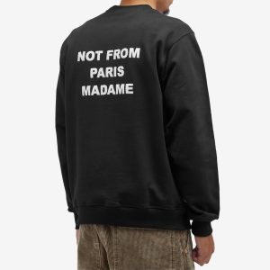 Drôle de Monsieur Not From Paris Madame Crew Sweat