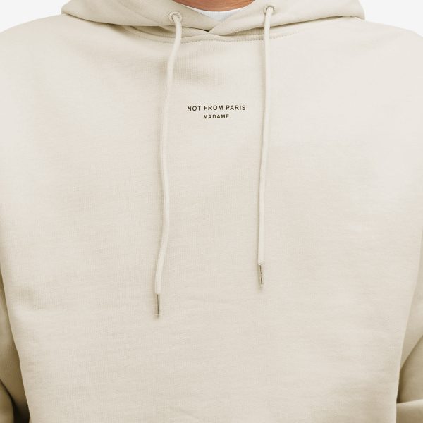 Drôle de Monsieur Centre Slogan Logo Hoodie