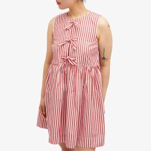 GANNI Mini Bow Tie Dress