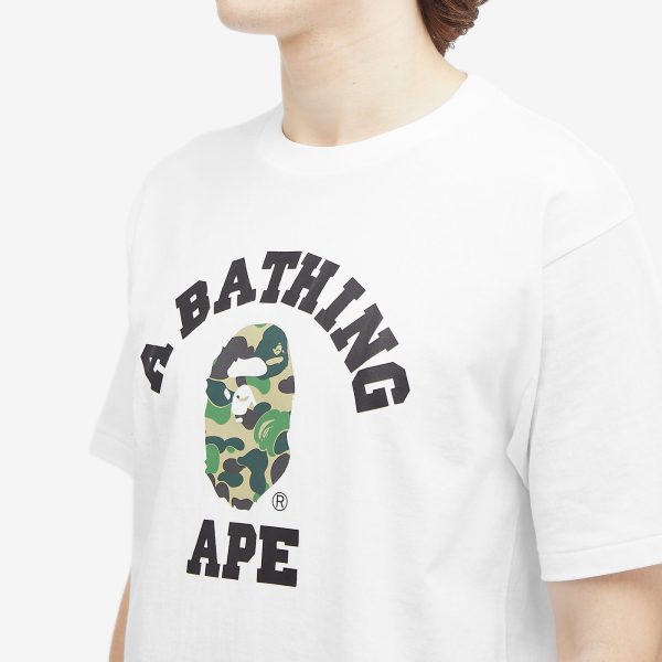 A Bathing Ape ABC Camo College T-Shirt