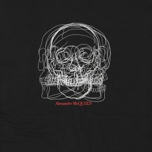 Alexander McQueen Sketch Skull Print T-Shirt