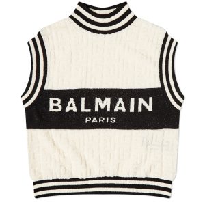 Balmain Logo Knit Vest Top