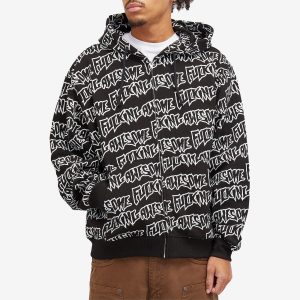 Fucking Awesome AOP Stamp Zipped Hoodie