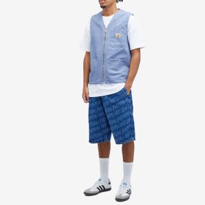 Fucking Awesome Baggy Pleated Denim Laser Shorts