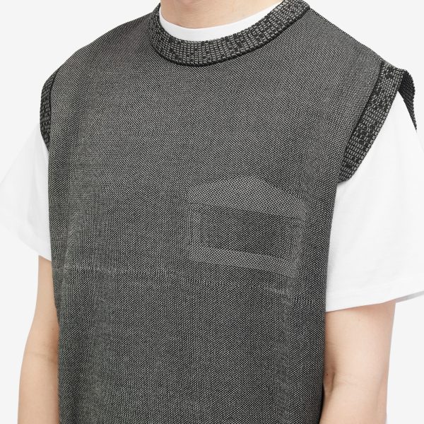 Aries Glitch Temple Knit Vest