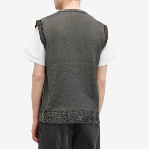 Aries Glitch Temple Knit Vest