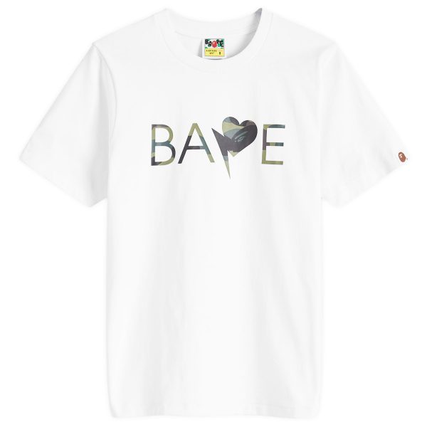 A Bathing Ape 1st Camo Heart Bapeogo T-Shirt