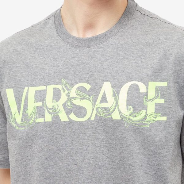 Versace Baroque Text Logo T-Shirt