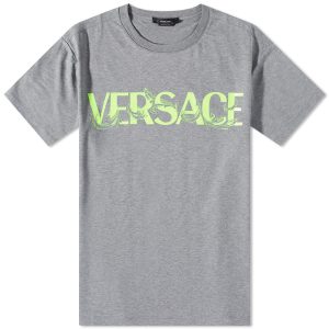 Versace Baroque Text Logo T-Shirt