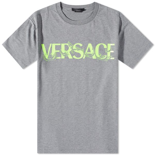 Versace Baroque Text Logo T-Shirt