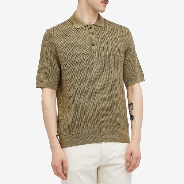 Sunspel Melrose Knitted Polo Shirt