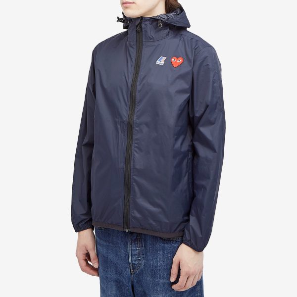 Comme des Garçons Play x K-Way Full Zip Packable Jacket