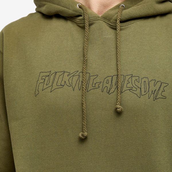 Fucking Awesome Outline Stamp Logo Hoodie