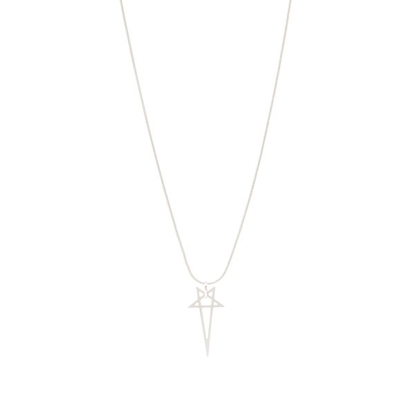 Rick Owens Pentagram Charm Necklace