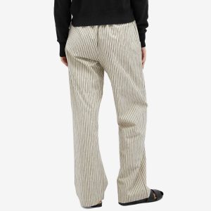 DONNI. Linen Stripe Drawstring Pant