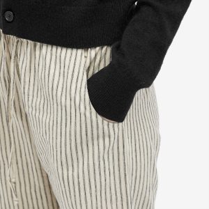 DONNI. Linen Stripe Drawstring Pant