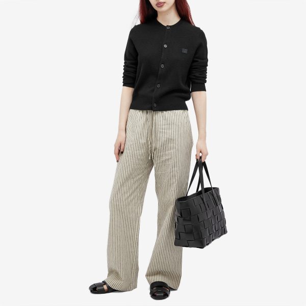 DONNI. Linen Stripe Drawstring Pant