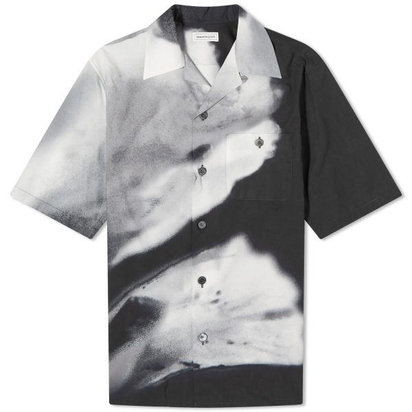 Alexander McQueen Floral Print Short Sleeve Shirt