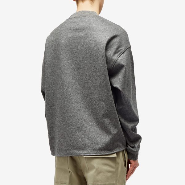 Jil Sander Melton Wool Crew Sweat