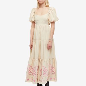 KITRI Gianna Embroidered Maxi Dress