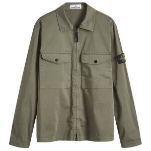 Stone Island 2 Pocket Garment Dyed Shirt Jacket