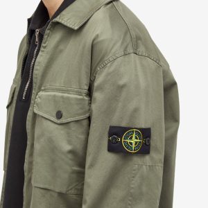 Stone Island 2 Pocket Garment Dyed Shirt Jacket