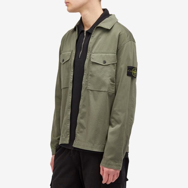 Stone Island 2 Pocket Garment Dyed Shirt Jacket