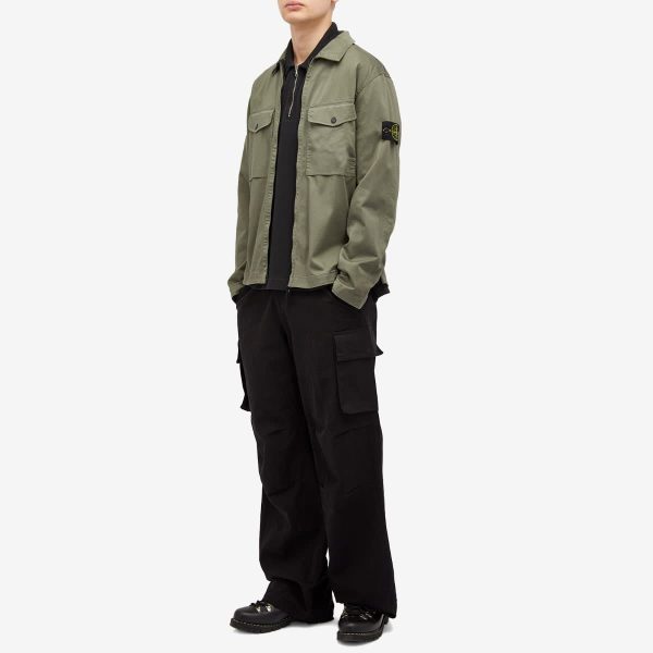 Stone Island 2 Pocket Garment Dyed Shirt Jacket