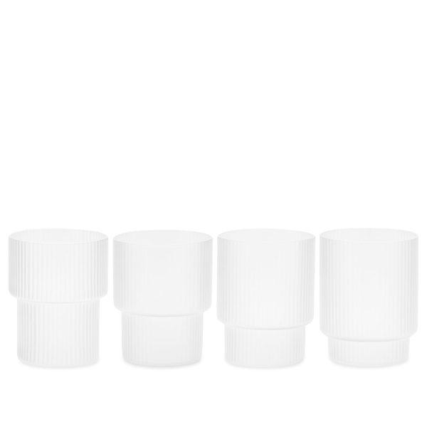 ferm LIVING Ripple Glasses - Set of 4