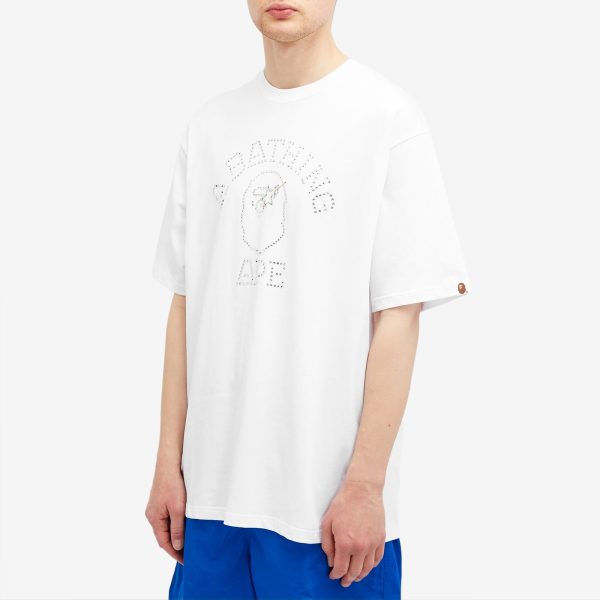 A Bathing Ape Rhinestone College T-Shirt