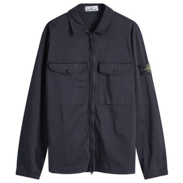 Stone Island 2 Pocket Garment Dyed Shirt Jacket