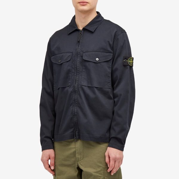 Stone Island 2 Pocket Garment Dyed Shirt Jacket