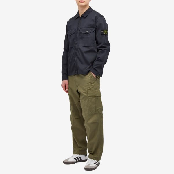 Stone Island 2 Pocket Garment Dyed Shirt Jacket