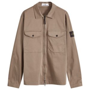 Stone Island 2 Pocket Garment Dyed Shirt Jacket