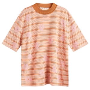 Marni Striped Floral T-Shirt