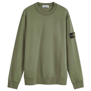 Stone Island Garment Dyed Crew Sweatshirt