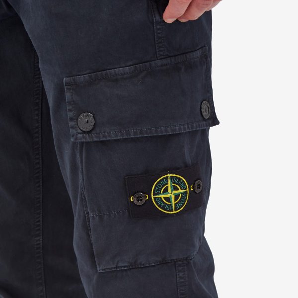 Stone Island Brushed Cotton Canvas Cargo Pants