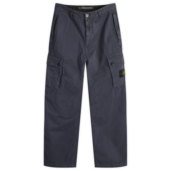 Stone Island Brushed Cotton Canvas Cargo Pants