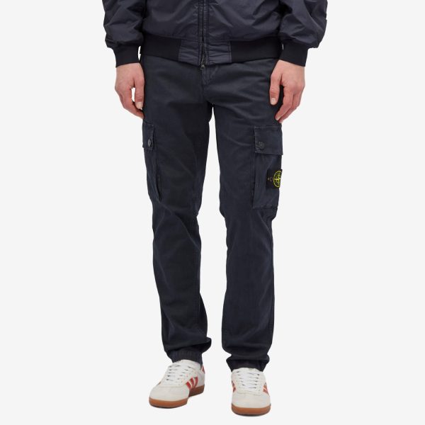 Stone Island Brushed Cotton Canvas Cargo Pants