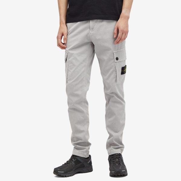 Stone Island Brushed Cotton Canvas Cargo Pants