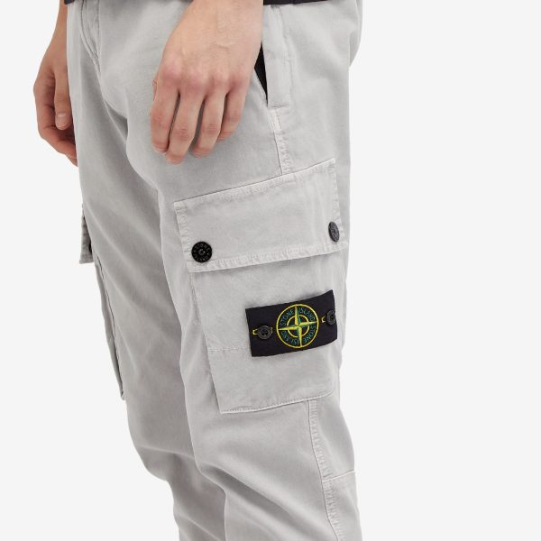 Stone Island Brushed Cotton Canvas Cargo Pants