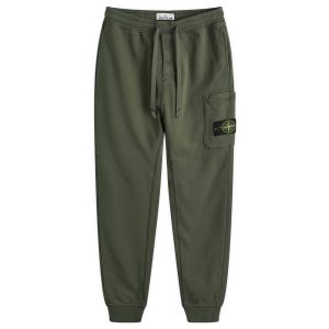 Stone Island Cotton Fleece Garment Dyed Pocket Jogger