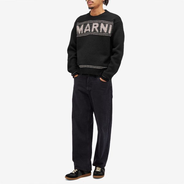 Marni Fisherman Logo Knit Sweatshirt