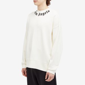 Palm Angels Neck Logo Sweatshirt